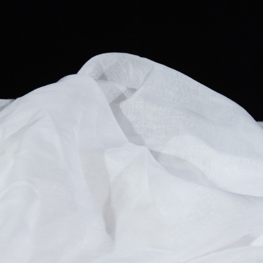 Flame Retardant Voile Upholstery Fabric in GhostWhite, Polyester, 300cm Width, for Living Room