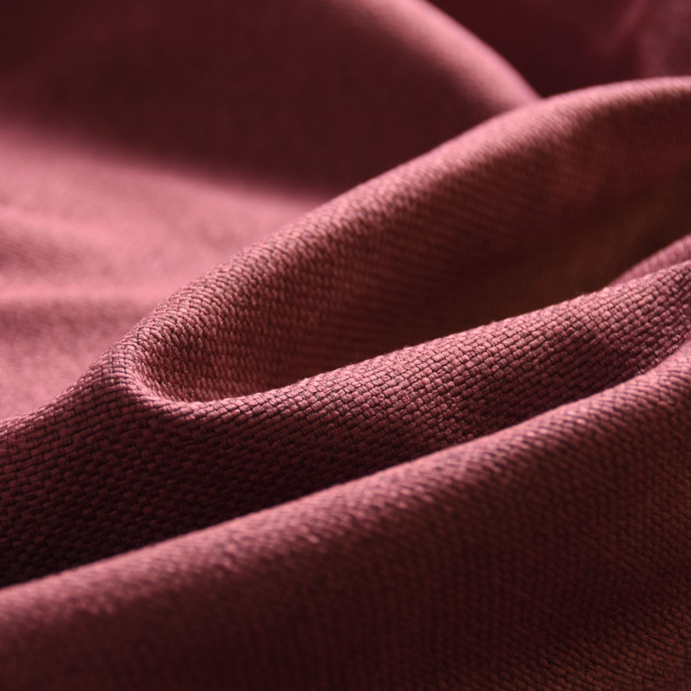 Inherent Flame Retardant Linen Blackout Fabric for Curtain in HotPink