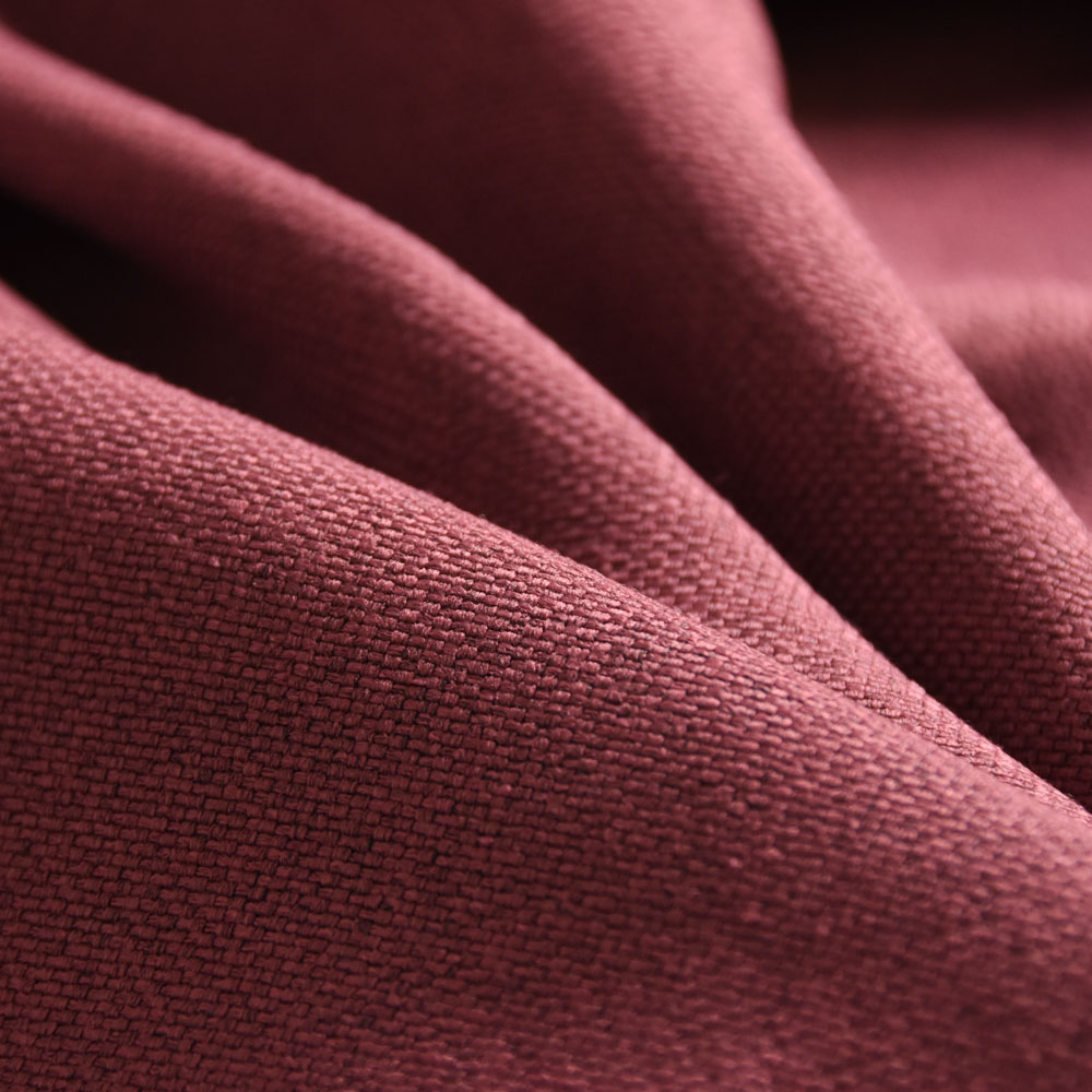 Inherent Flame Retardant Linen Blackout Fabric for Curtain in HotPink