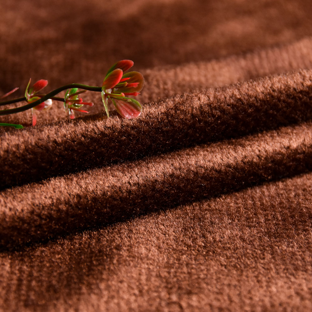 Inherent Fire Retardant Warp Knitted Velvet Polyester Fire Retardant Upholstery Fabric