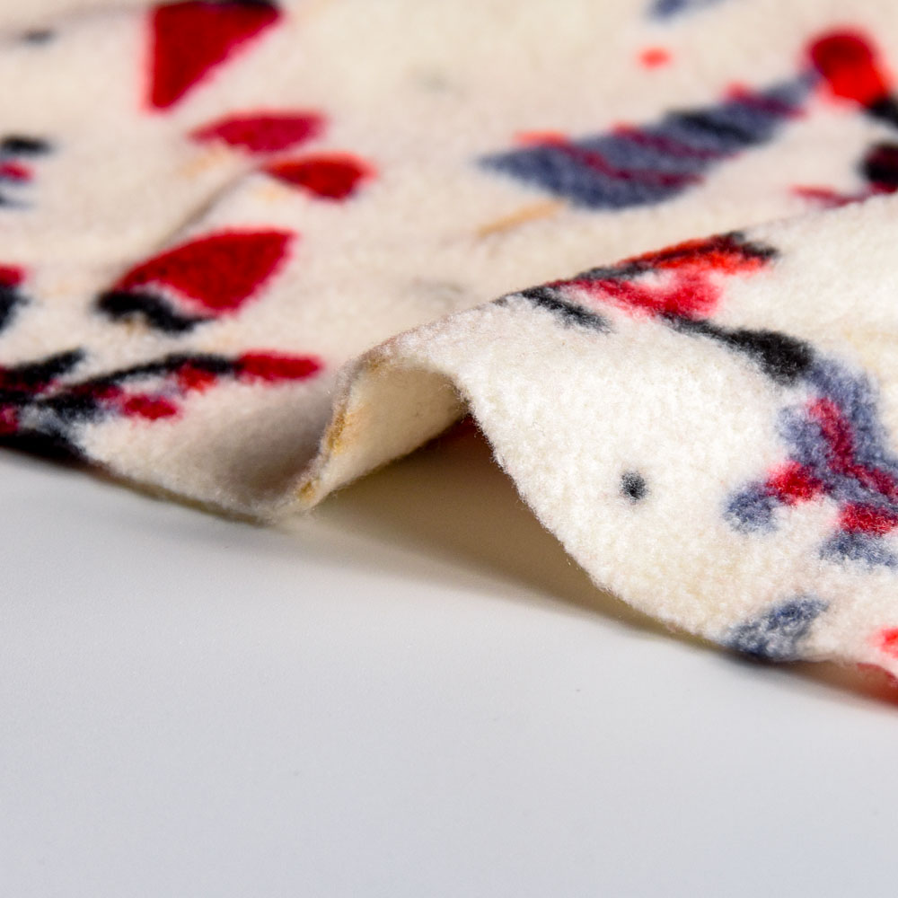 Inherent Flame Retardant Polar Fleece Print Fabric Polyester Flame Resistant Fabric