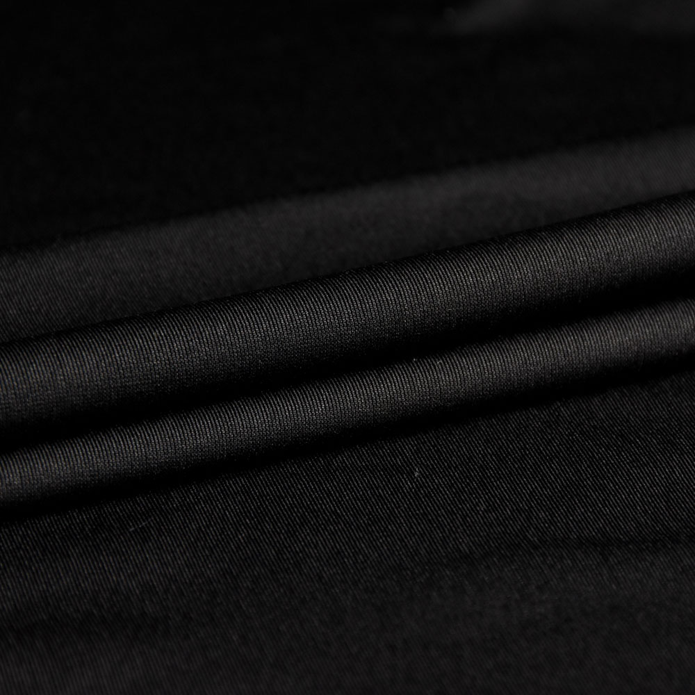 Inherent Flame Retardant Warp Spandex Fabric in Black, Polyester, 320cm Width