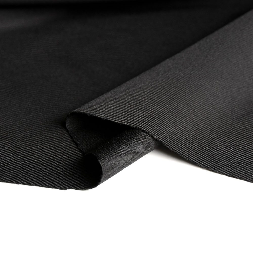 Inherent Flame Retardant Warp Spandex Fabric in Black, Polyester, 320cm Width