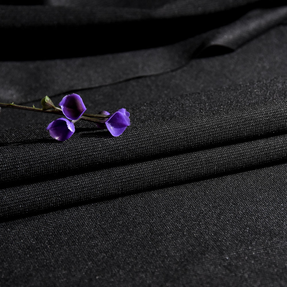 Inherent Flame Retardant Premiere Fabric for Exhibition Decor in Black, 320cm Width