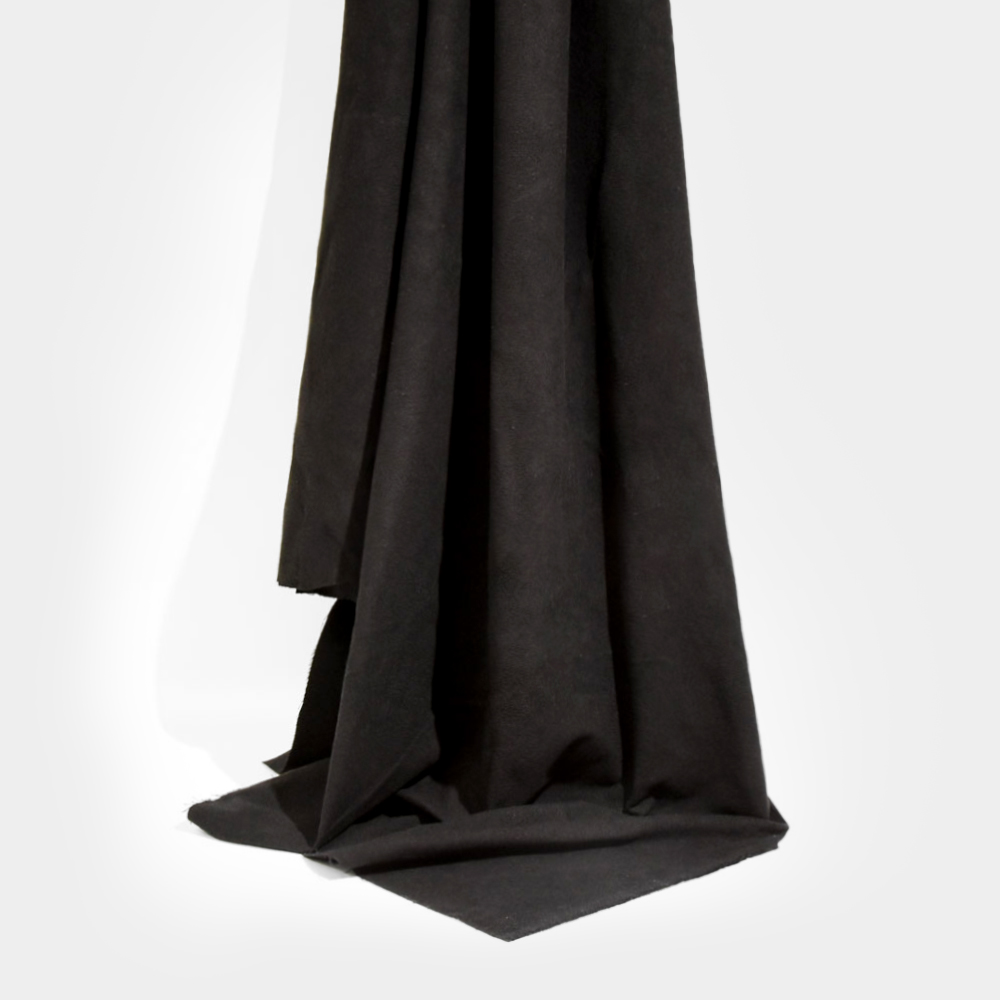 Flame Resistant Brushed Fabric for Home Textile in Black, Polyester, 150cm Width