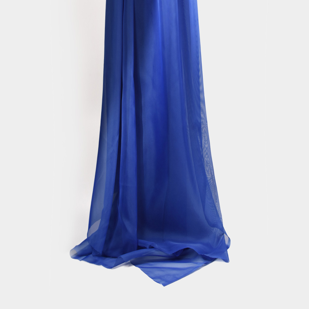 Flame Retardant Voile Fabric in RoyalBlue, Polyester, 300cm Width, for Hotels