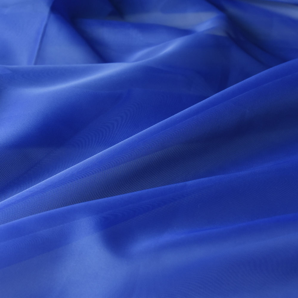 Flame Retardant Voile Fabric in RoyalBlue, Polyester, 300cm Width, for Hotels