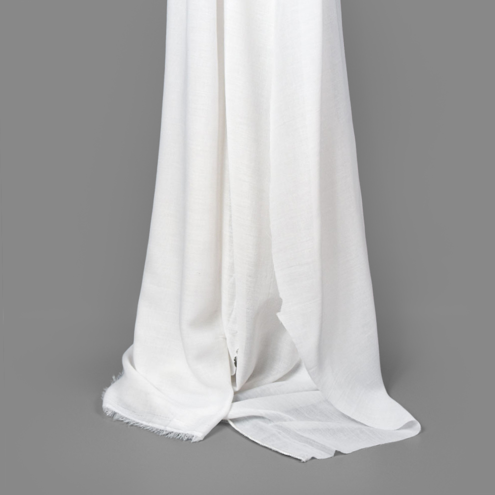 Flame Retardant Voile Fabric in WhiteSmoke, Polyester, 300cm Width, for Resorts