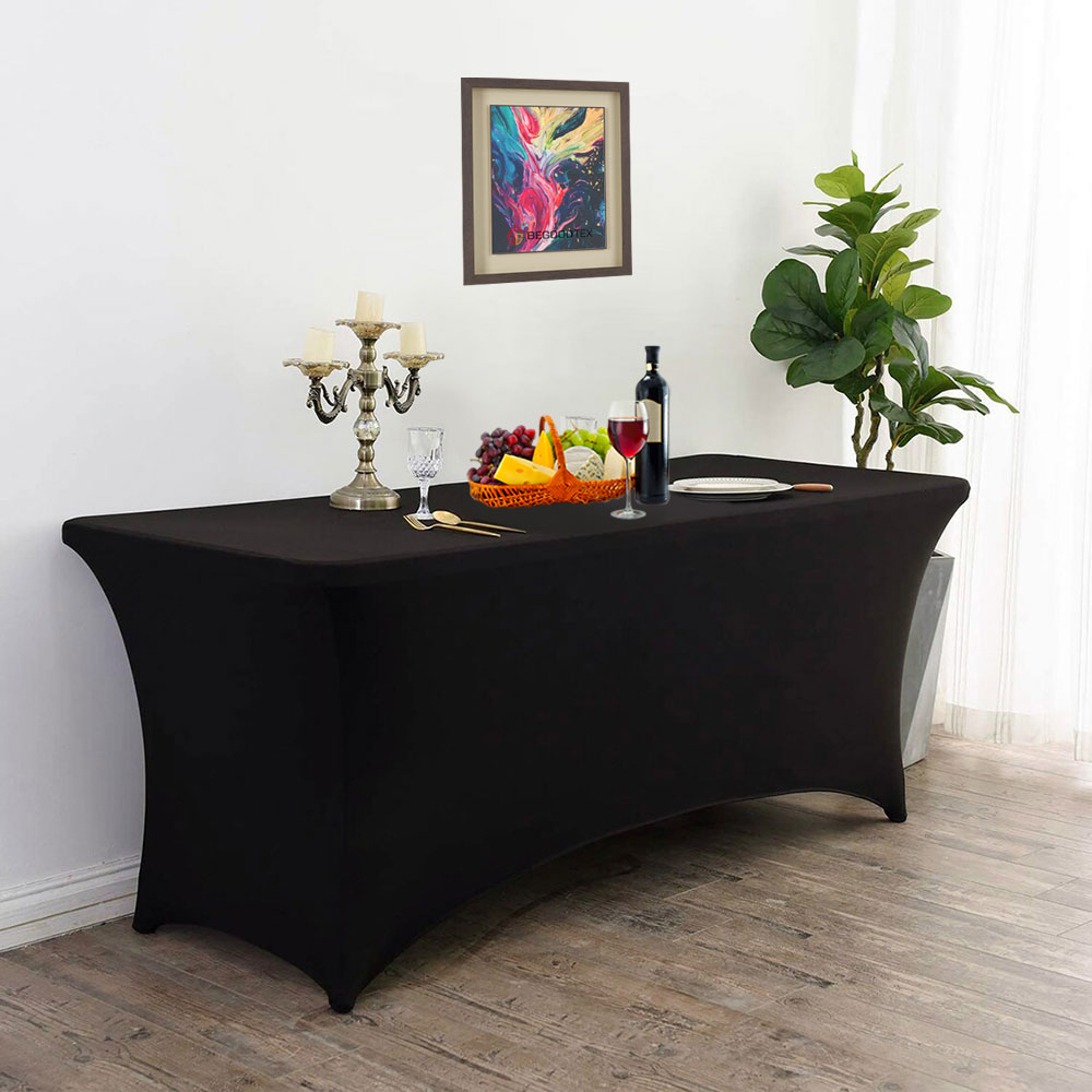 Begoodtex Spandex Stretch Tension Rectangle Flame Retardant Table Covers