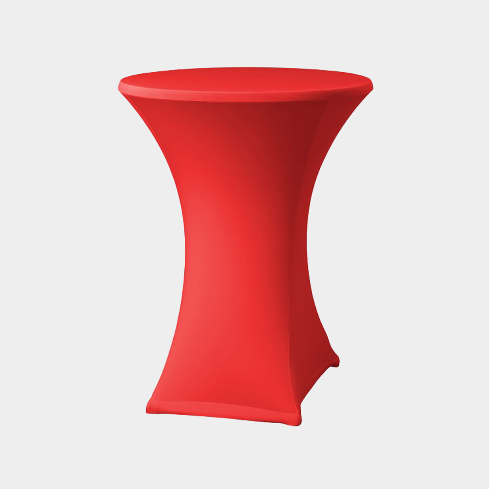 Begoodtex Funda de mesa de spandex ignífuga para barra de cócteles redonda