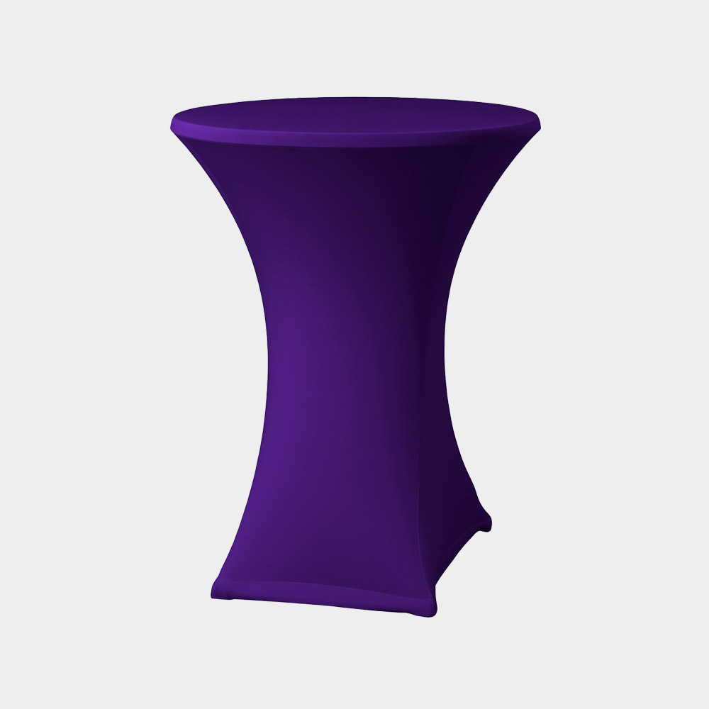 Begoodtex Funda de mesa de spandex ignífuga para barra de cócteles redonda