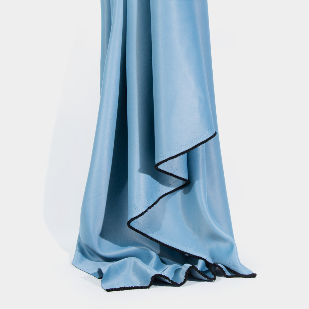 Inherent Flame Retardant Polyester Blackout Dimout Curtain Fabric in Grey