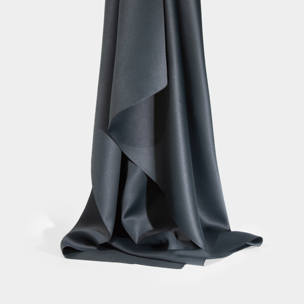 Inherent Flame Retardant Polyester Blackout Dimout Curtain Fabric in Grey
