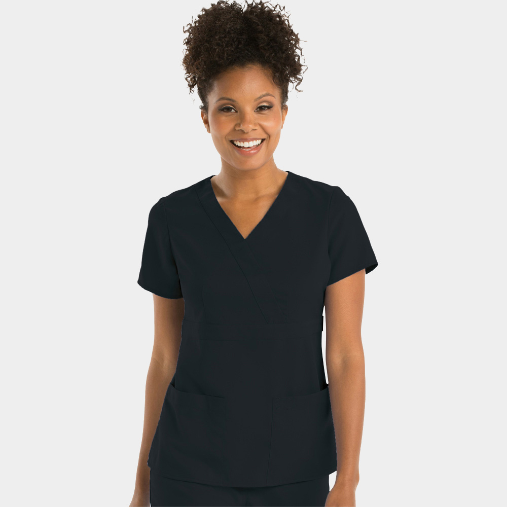 Flame Retardant Women Hospital Staff Uniform With Short Sleeves