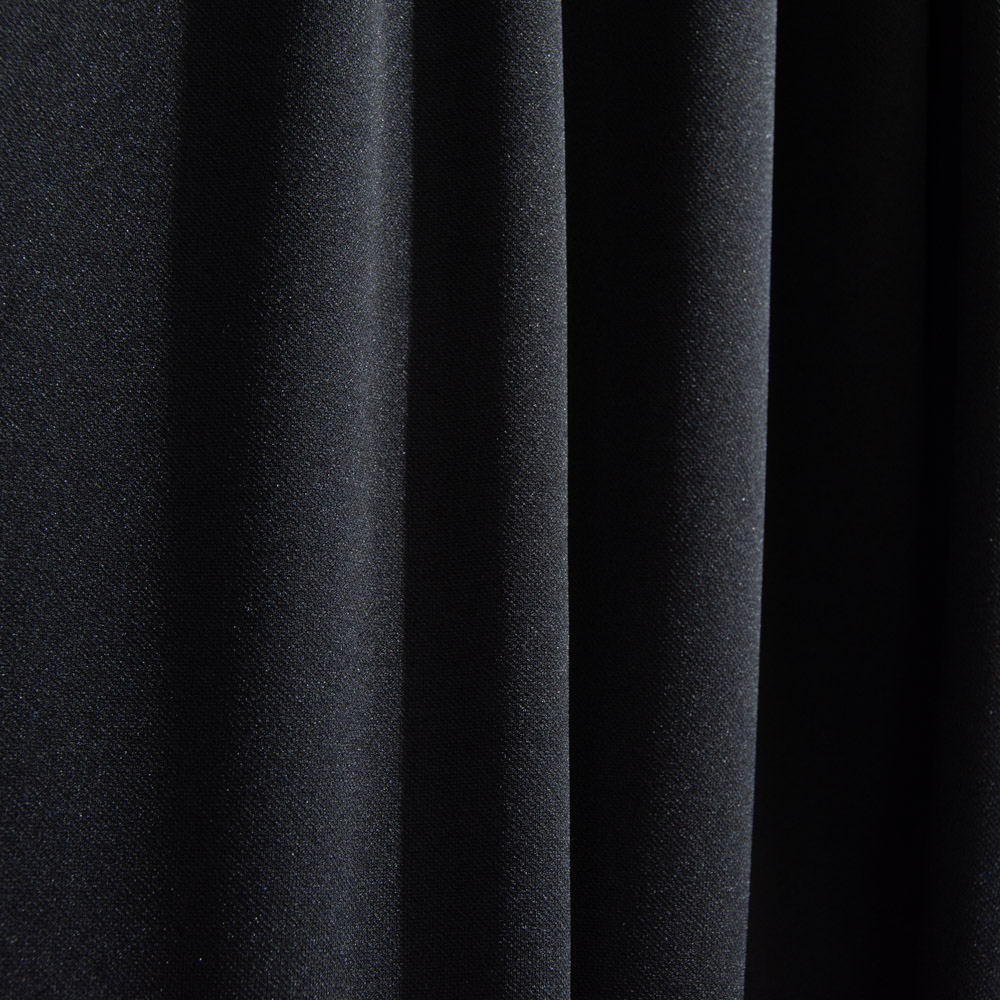 Fireproof Scuba Fabric for Handicrafts in Black, Polyester, 150cm Width