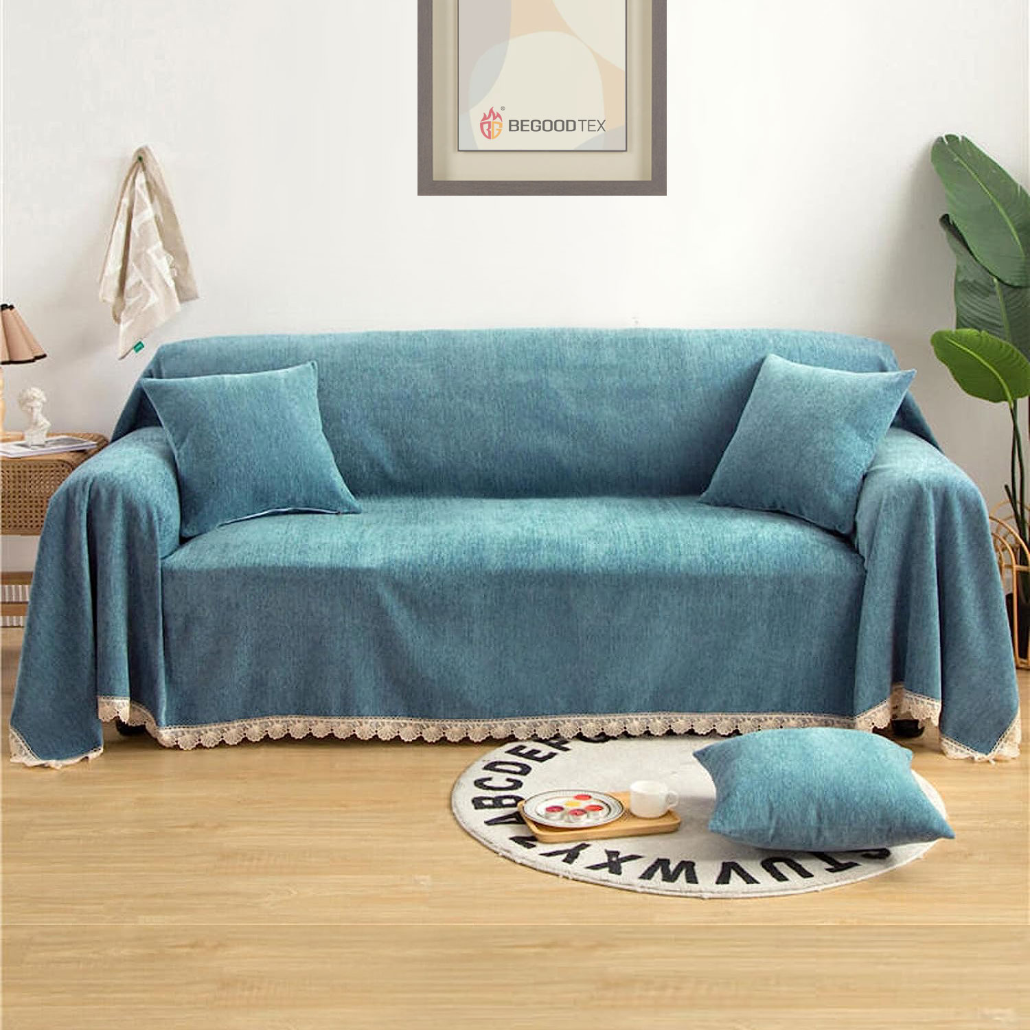 Flame Retardant Polyester Chenille Fabric Sofa Cover For Home Textile