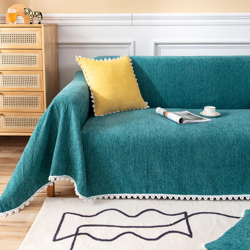 Begoodtex Flame Retardant Polyester Chenille Sofa Cover For Home Textile