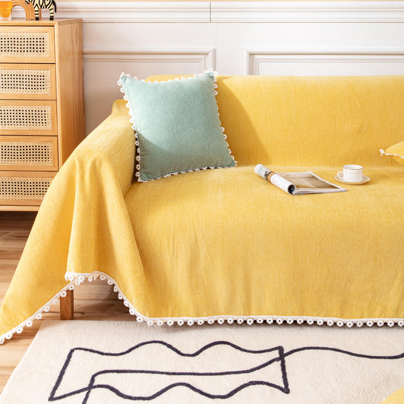 Begoodtex Flame Retardant Polyester Chenille Sofa Cover For Home Textile