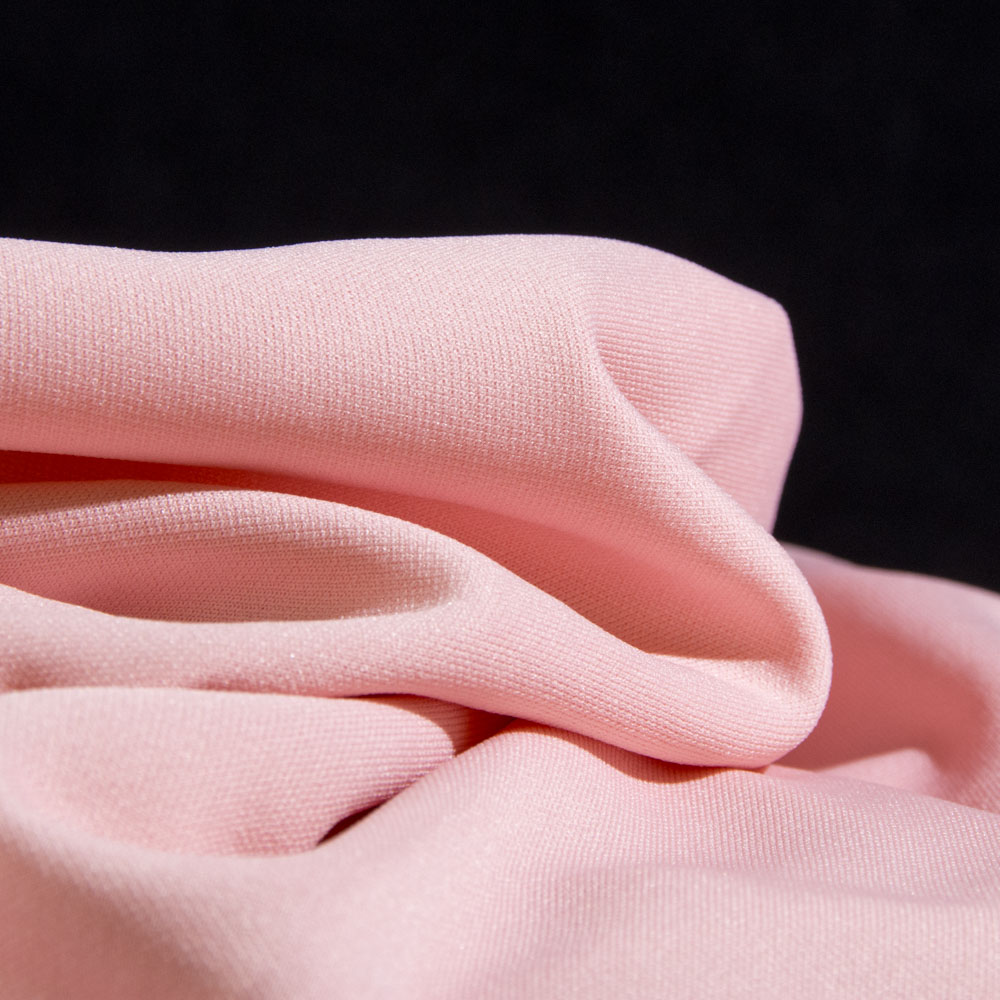 Fireproof Scuba  Fabric for Clothing in Pink, Polyester, 150cm Width