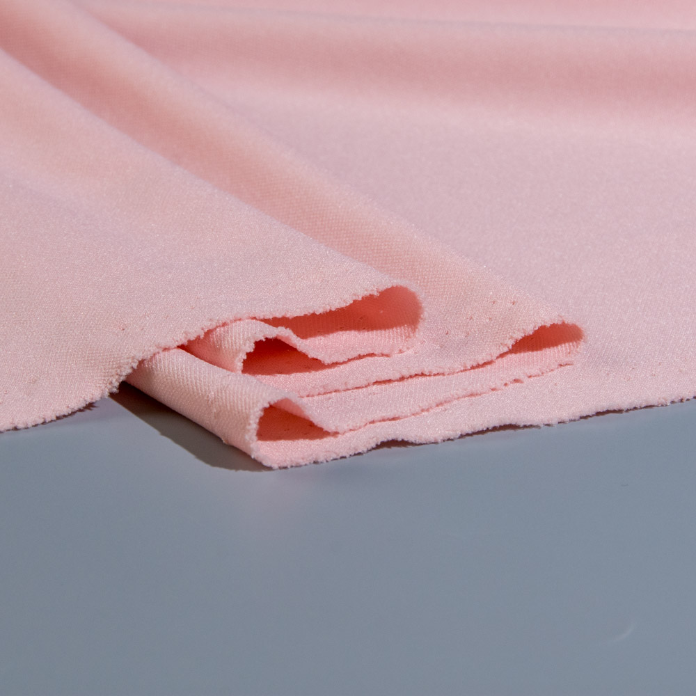 Fireproof Scuba  Fabric for Clothing in Pink, Polyester, 150cm Width