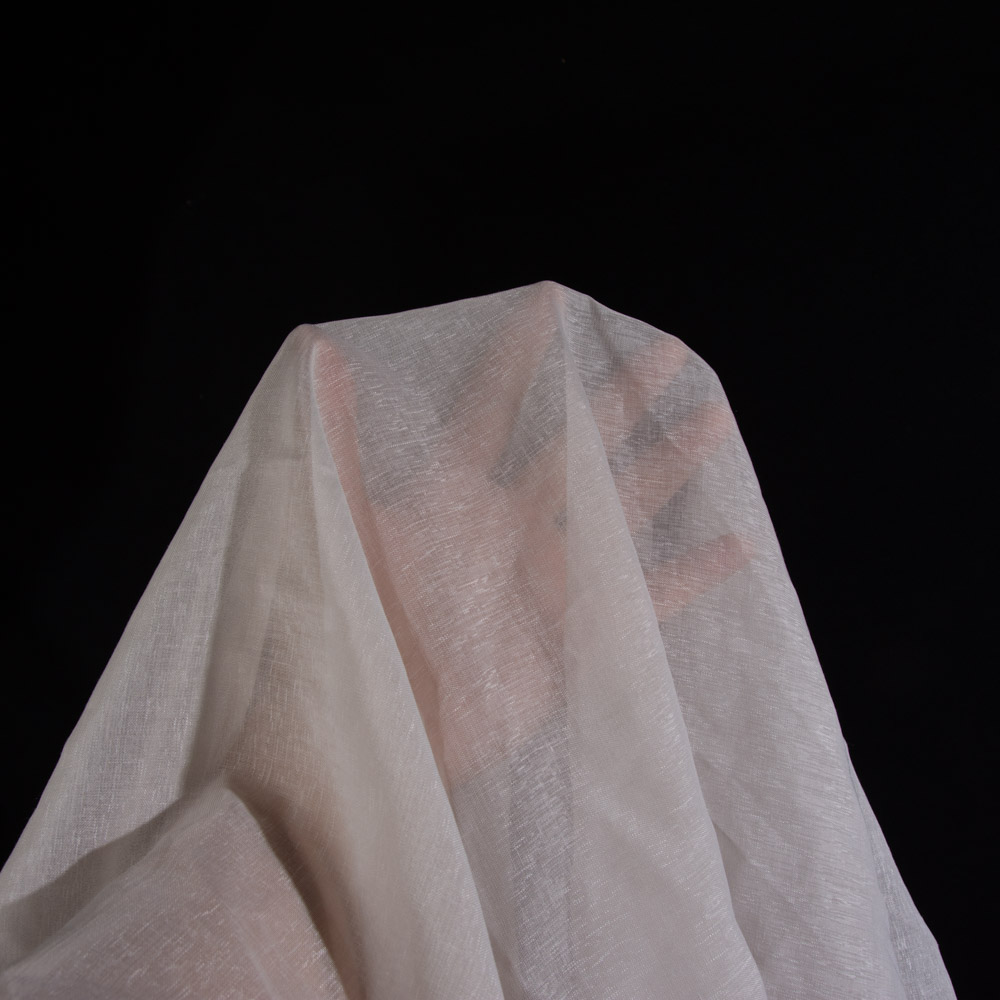 Flame Retardant Voile Fabric in LightGray, Polyester, 300cm Width, for Resorts