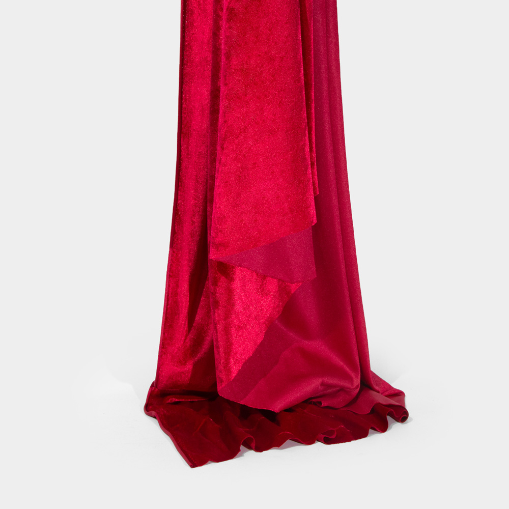 Inherent Flame Resistant Velvet Fabric Fire Resistant Polyester for Stage Curtain