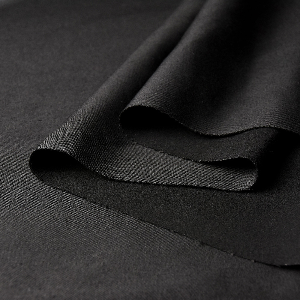 Flame Retardant Brushed Fabric  for Industry in Black, Polyester,150cm Width