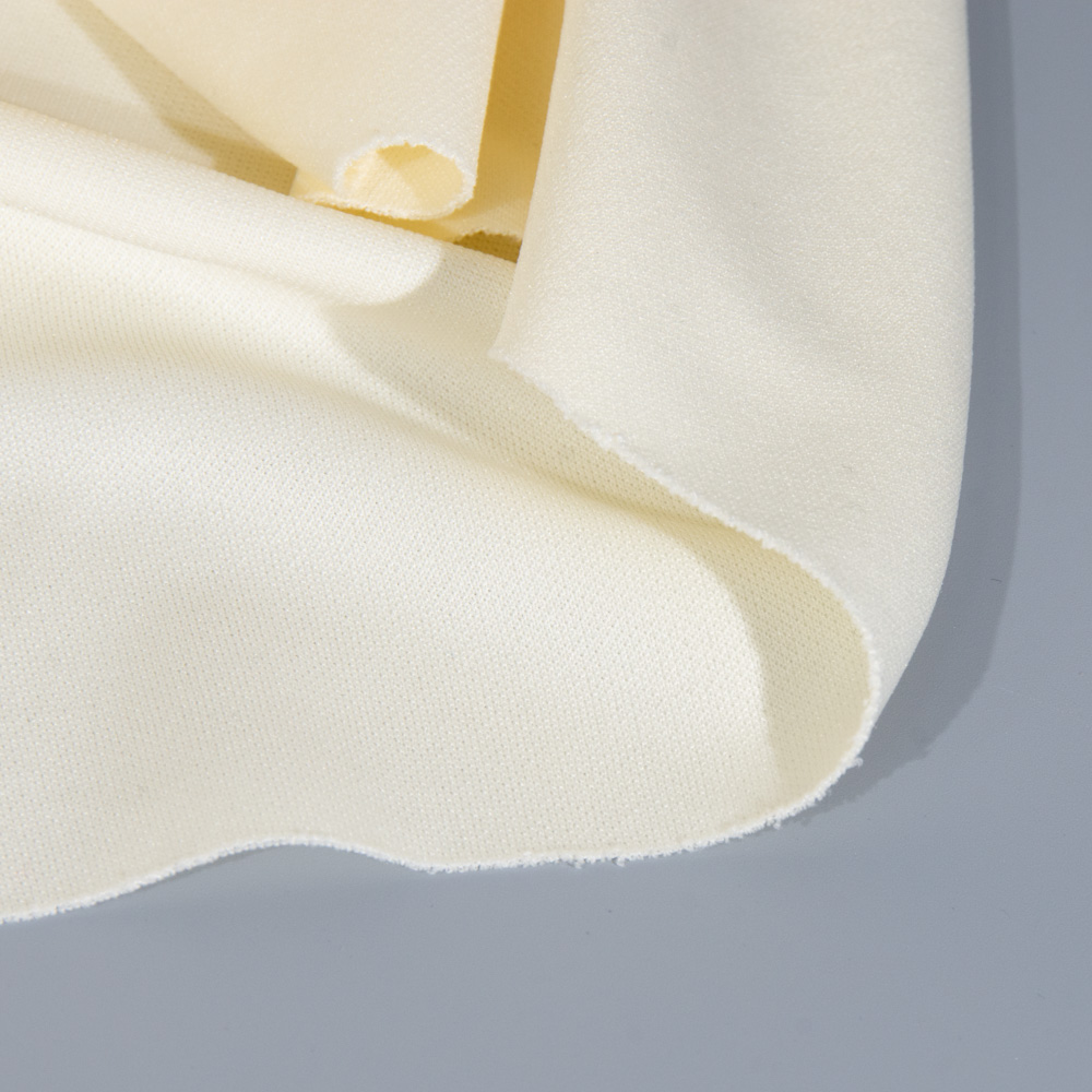 Fireproof Scuba Fabric for Accessories in Cornsilk, Polyester, 150cm Width