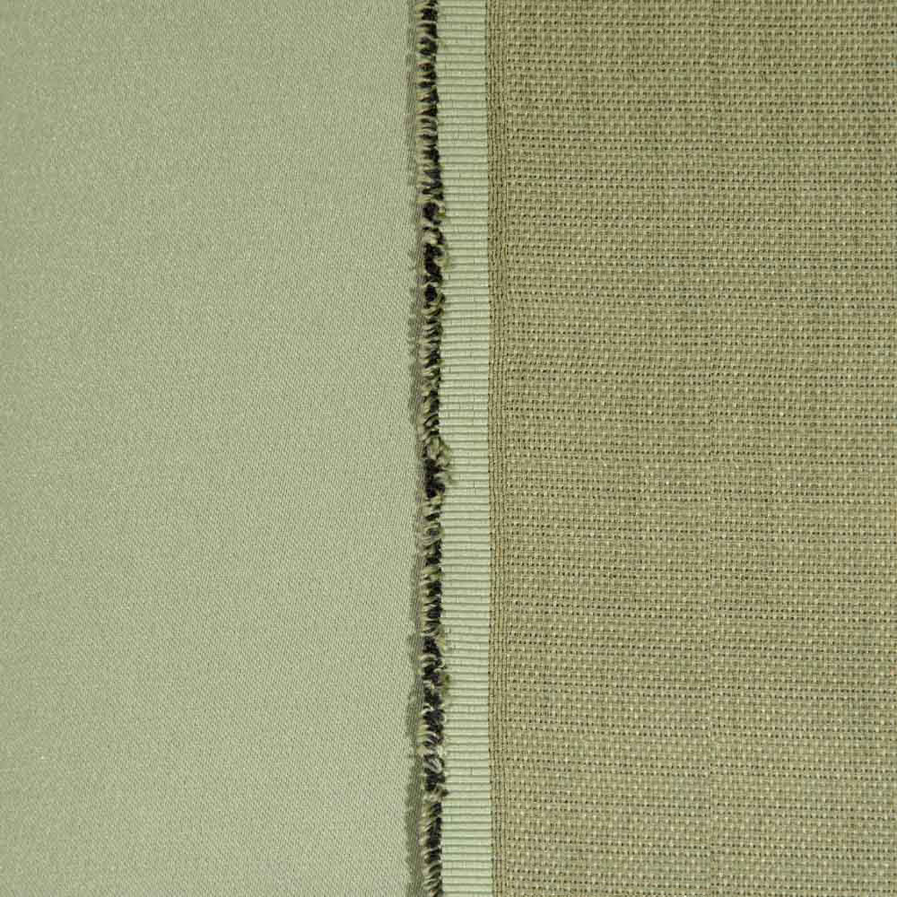 Fireproof Linen Blackout Fabric in DarkKhaki, Polyester, 300cm Width, for Curtains