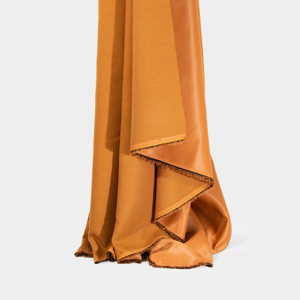 Fireproof Linen Blackout Fabric in Chocolate, Polyester, 300cm Width, for Home Decoration