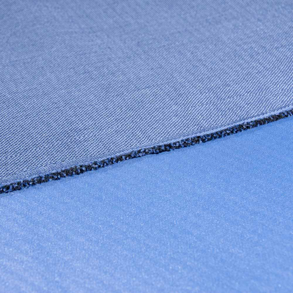 Fireproof Linen Blackout Fabric in SteelBlue, Polyester, 300cm Width, for Office Space