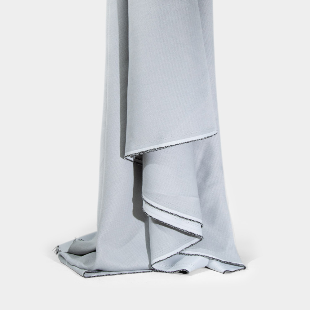 Fireproof Linen Blackout Fabric in AliceBlue, Polyester, 300cm Width, for Laboratories