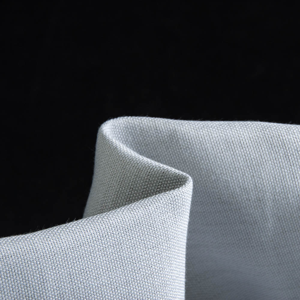 Fireproof Linen Blackout Fabric in AliceBlue, Polyester, 300cm Width, for Laboratories