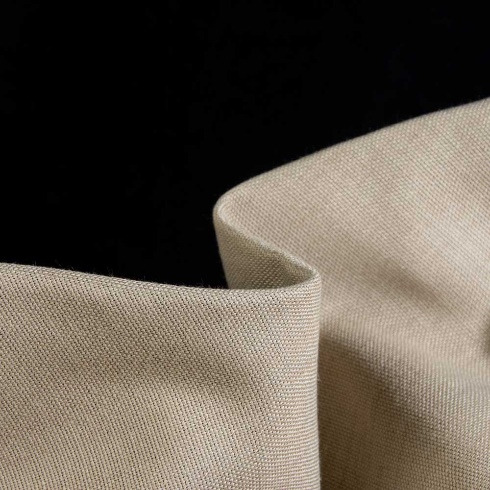 Fireproof Linen Blackout Fabric in AntiqueWhite, Polyester, 300cm Width, for Curtains
