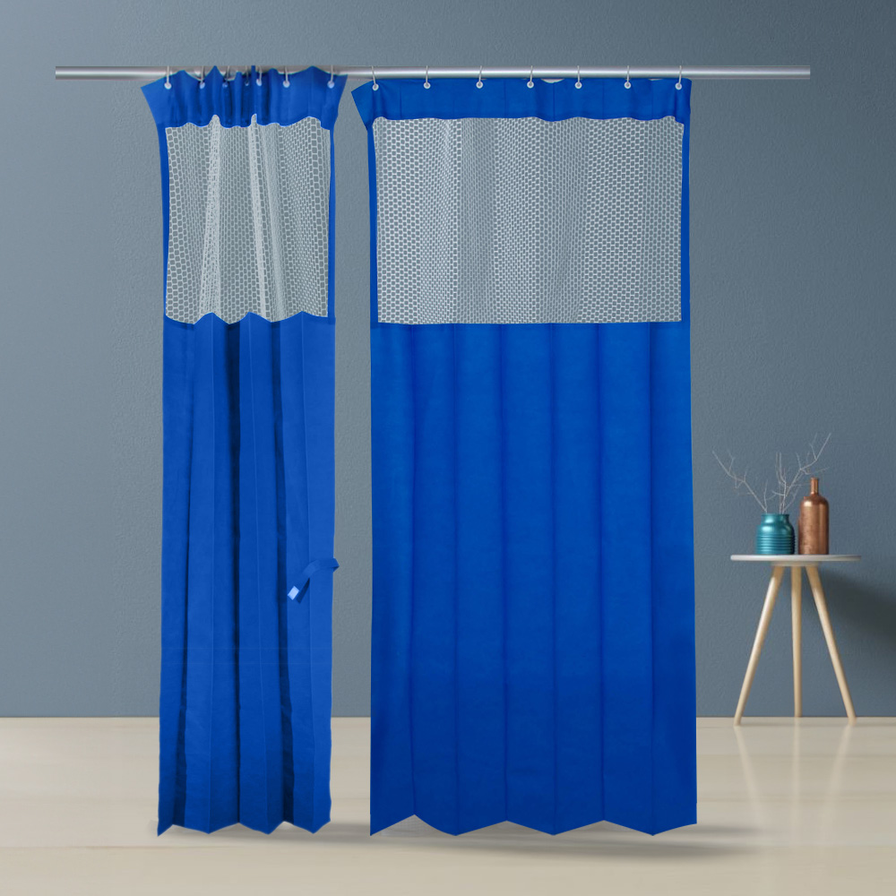 Inherent Fire Retardant Polyester Fabric Mesh Curtain
