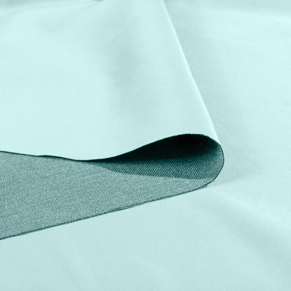 Flame Retardant Linen Blackout Upholstery Fabric in LightSeaGreen, Polyester, 300cm Width