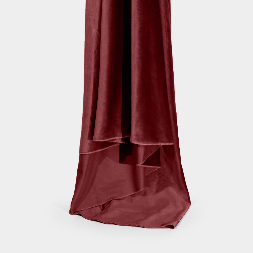 Flame Resistant Dutch Velvet Fabric for Industry, Maroon