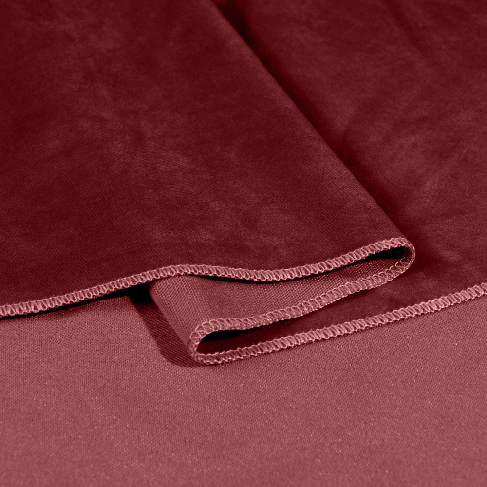 Flame Resistant Dutch Velvet Fabric for Industry, Maroon