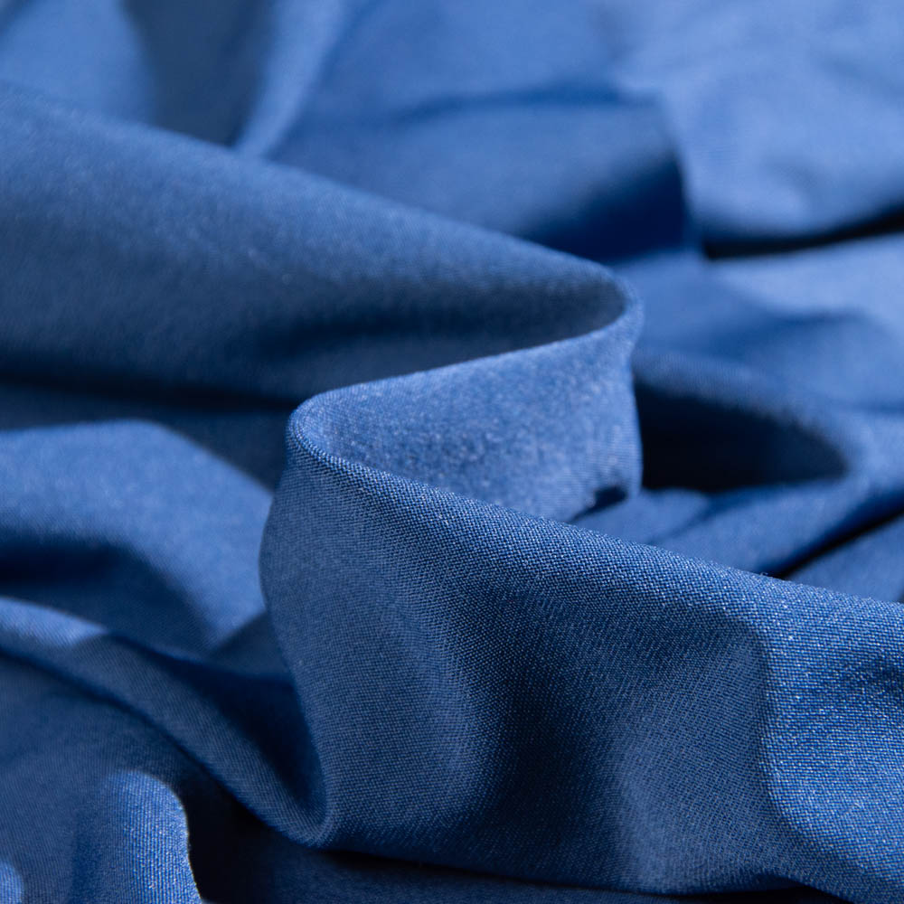 Fireproof Spandex Fabric for Wedding in SteelBlue, 160cm Width, Polyester