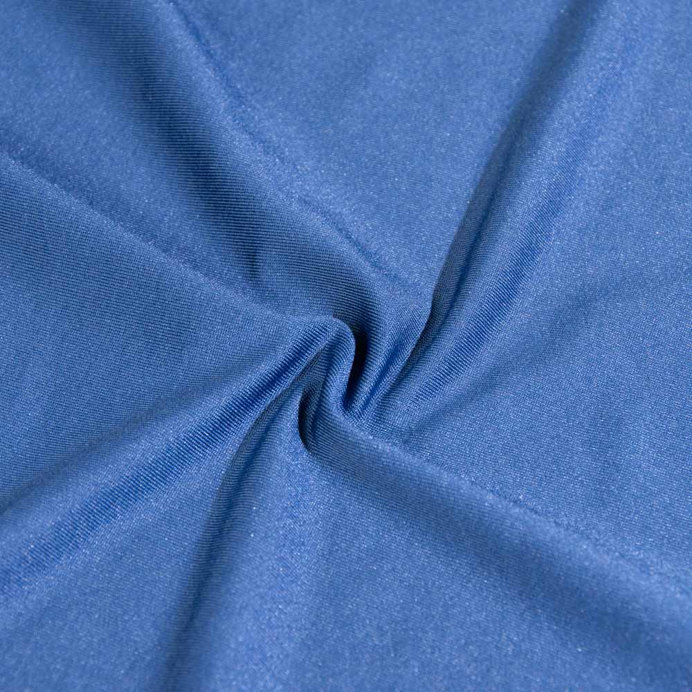 Fireproof Spandex Fabric for Wedding in SteelBlue, 160cm Width, Polyester