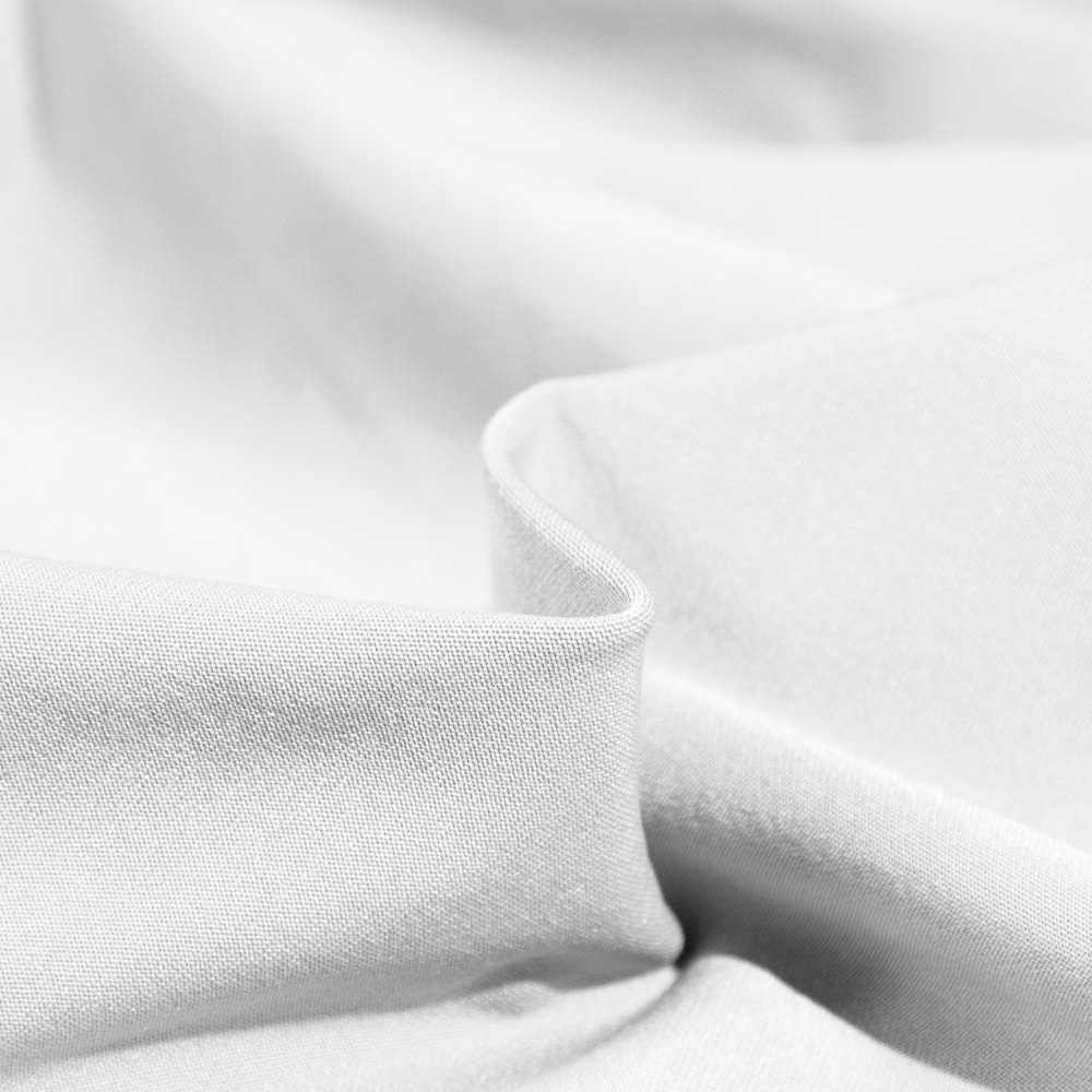 Fireproof Spandex Fabric for Garment in White, 160cm Width, Polyester