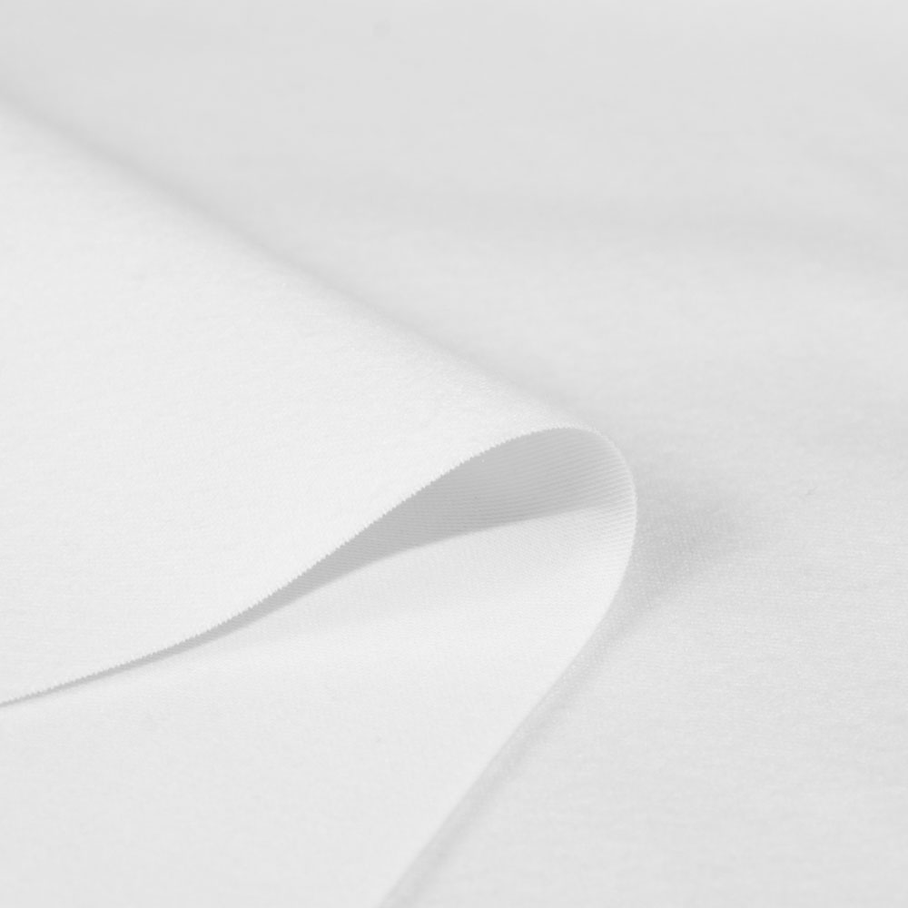 Flame Retardant Brushed Fabric Woven Fabric for Industry in White, Polyester