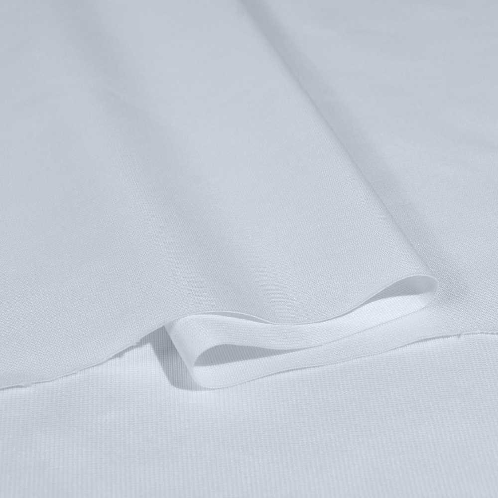 Flame Retardant Polyester Warp Knitted Fabric, White, 300cm Width, for Curtains