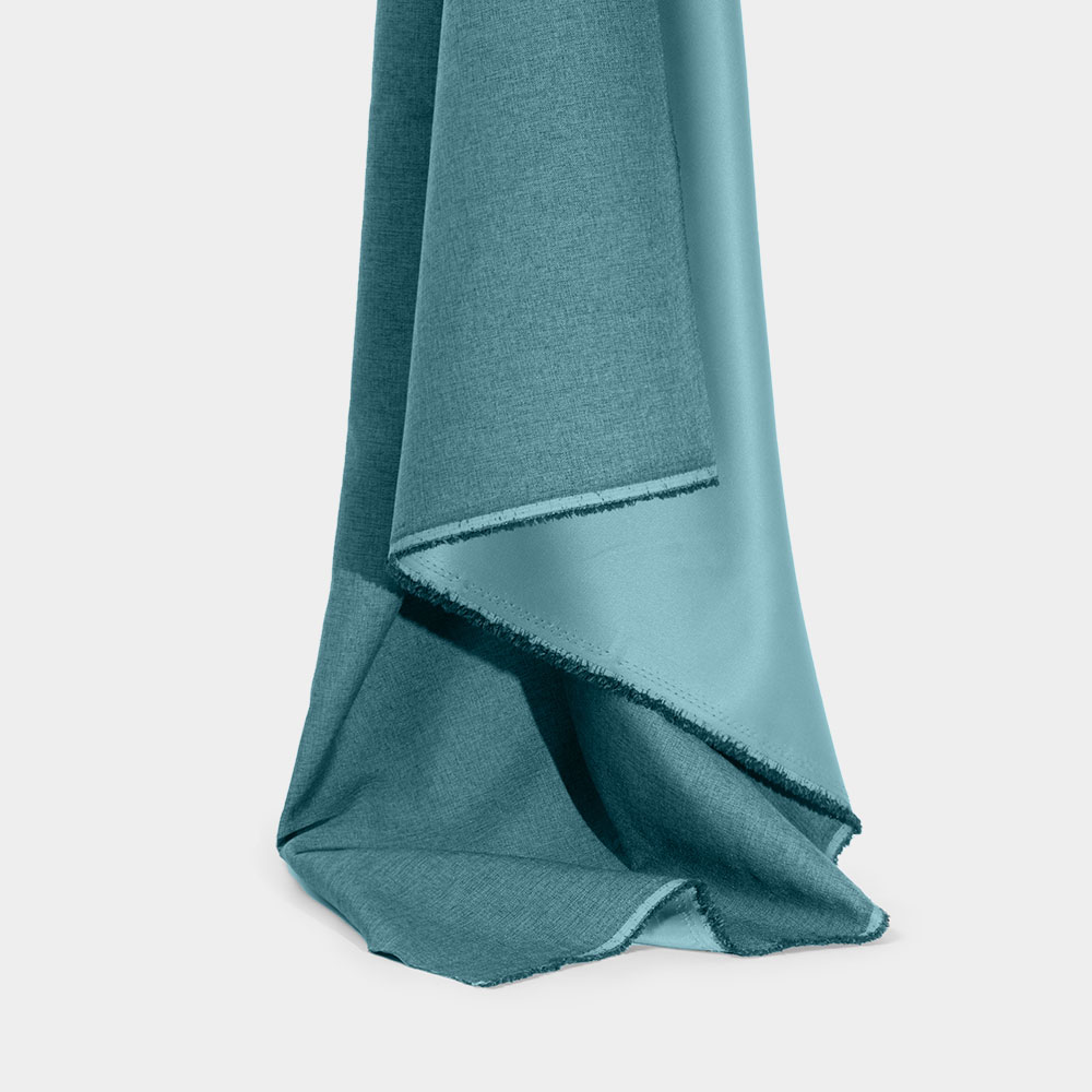 DarkCyan Flame Retardant Blackout Fabric - Polyester, 300cm Width, for Vibrant Home Textiles
