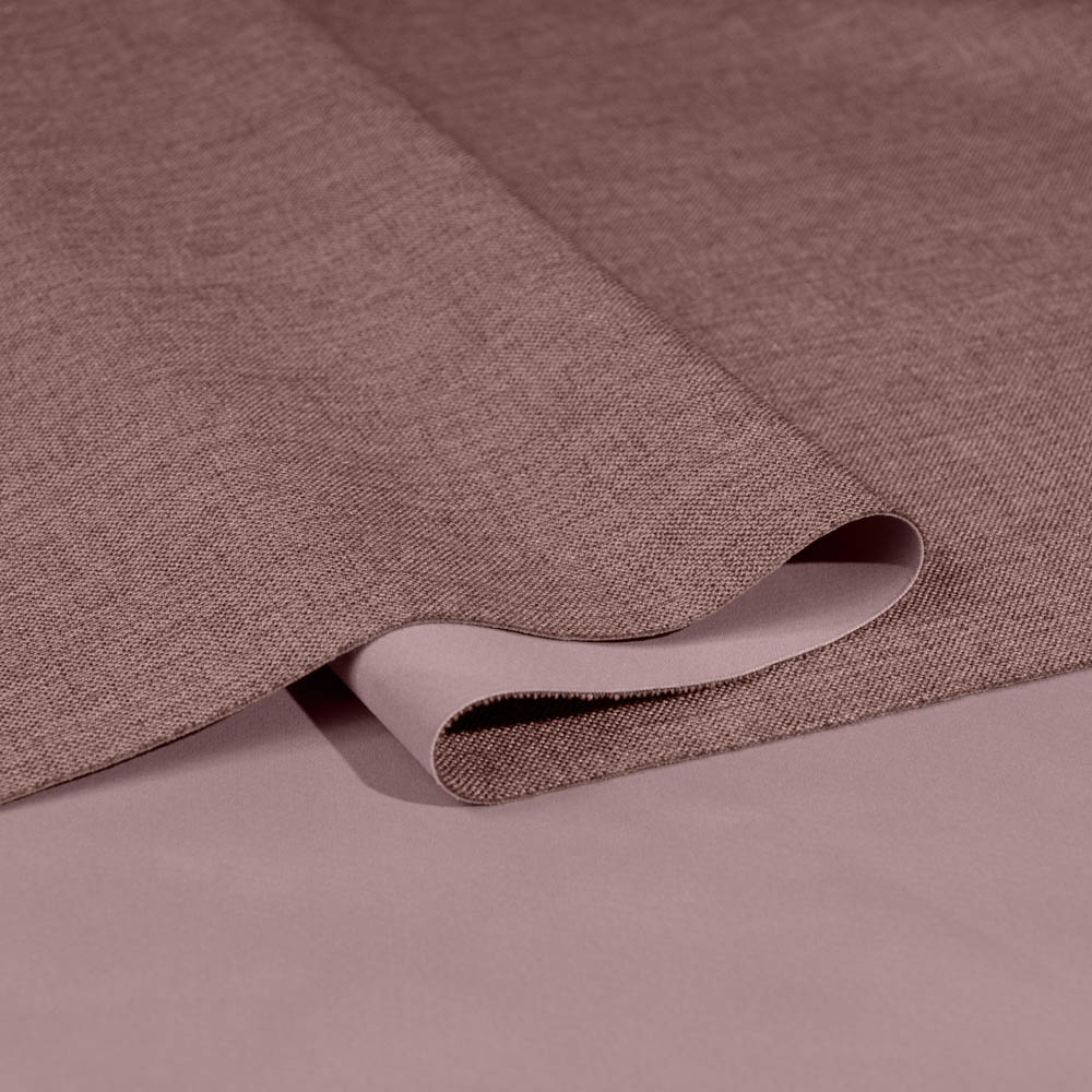 RosyBrown Flame Retardant Blackout Fabric - Polyester, 300cm Width, for Cozy Curtains
