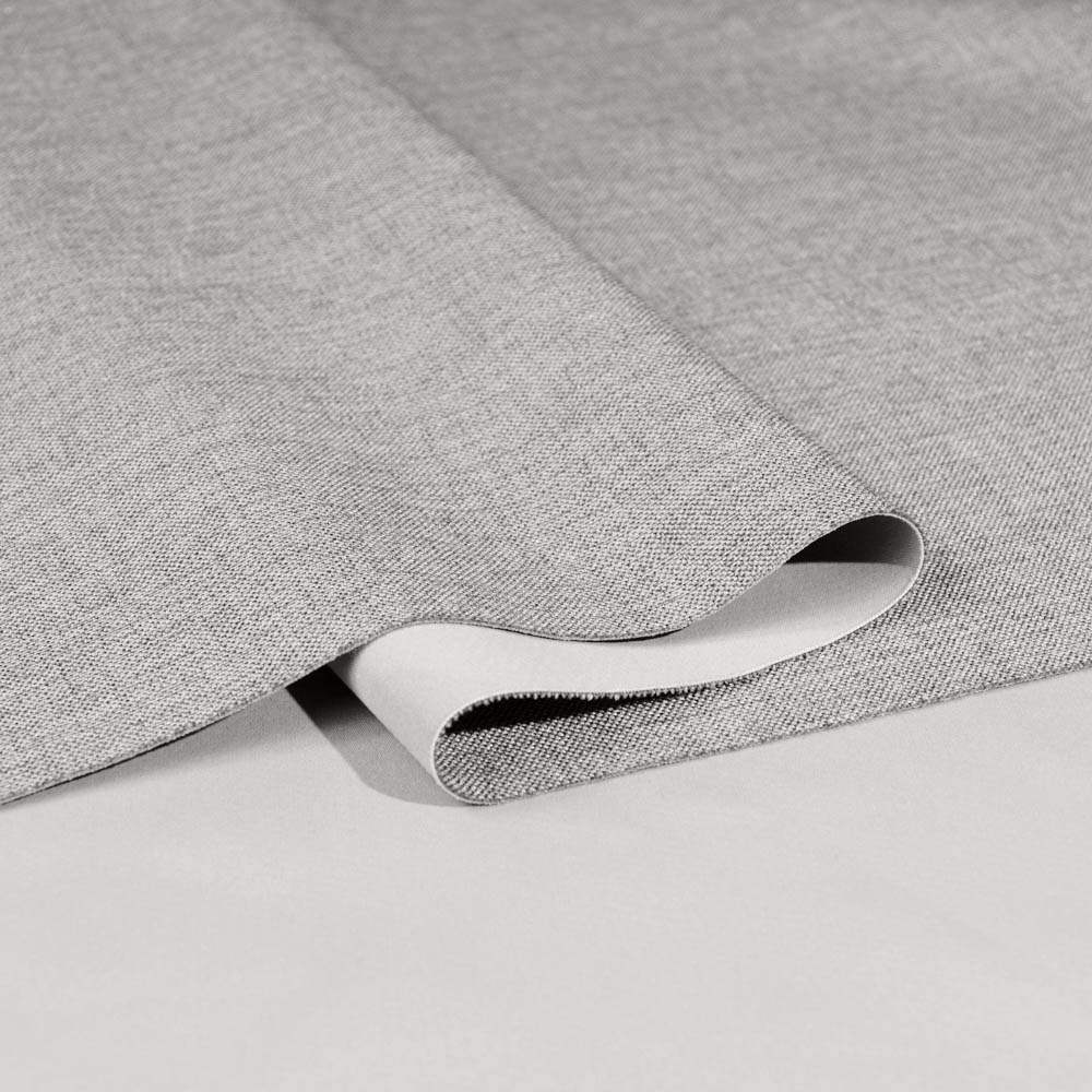 LightGrey Flame Retardant Blackout Fabric - Polyester, 300cm Width, for Elegant Bedroom Decor
