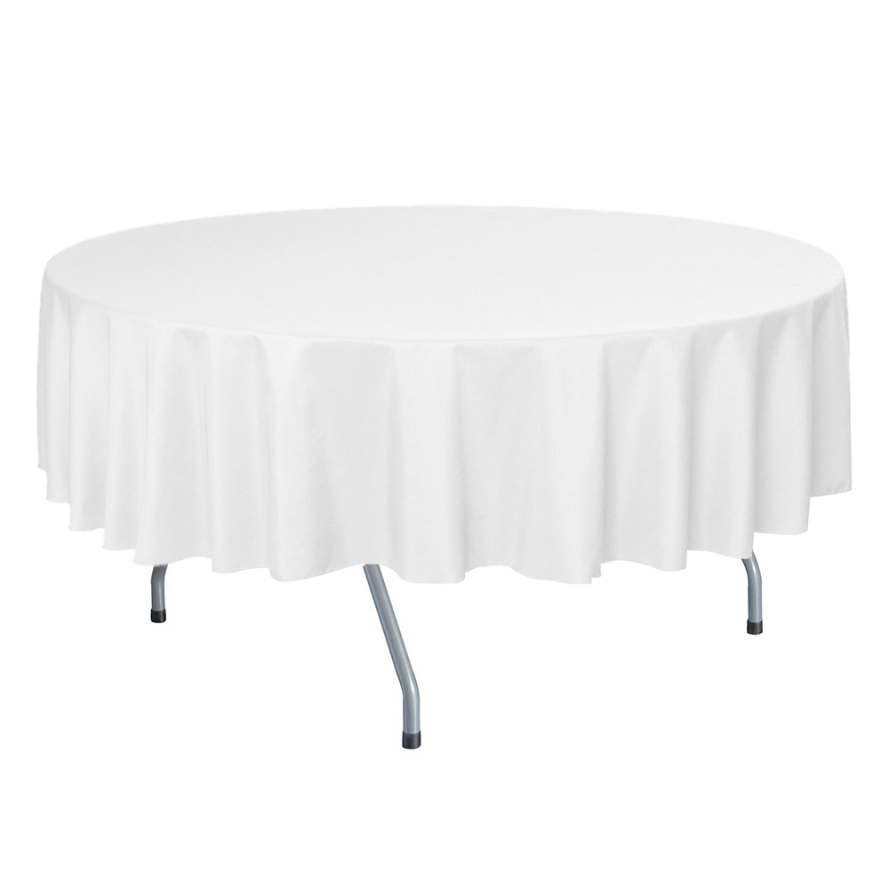 Flame Retardant Table Cloth Round For Wedding Banquet Party 100% Polyester