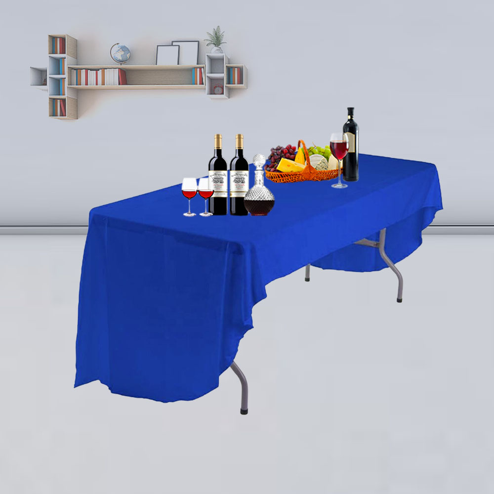 Permanent Flame Retardant High Quality Home Dining Polyester Table Cloth for Tradeshow