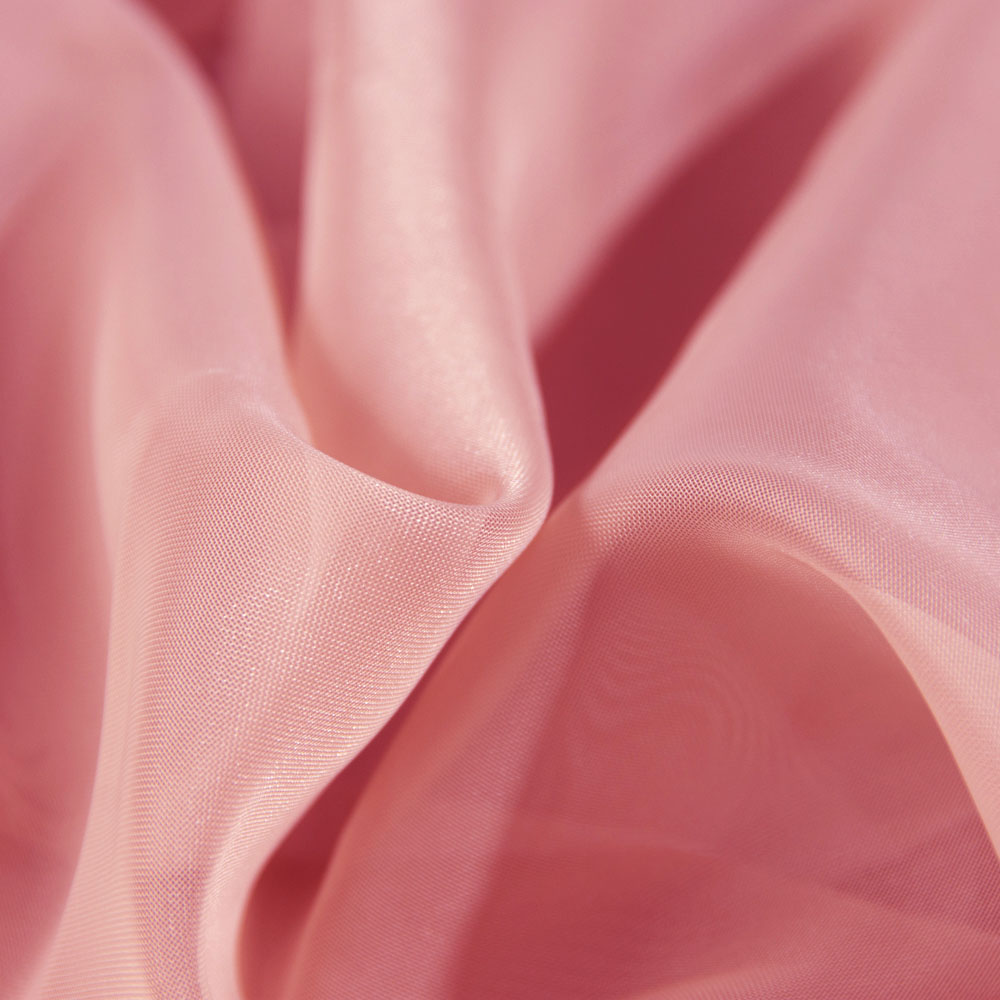 Permanent Flame Retardant Voile Fabric - LightCoral Color, 300cm Width, for Resorts