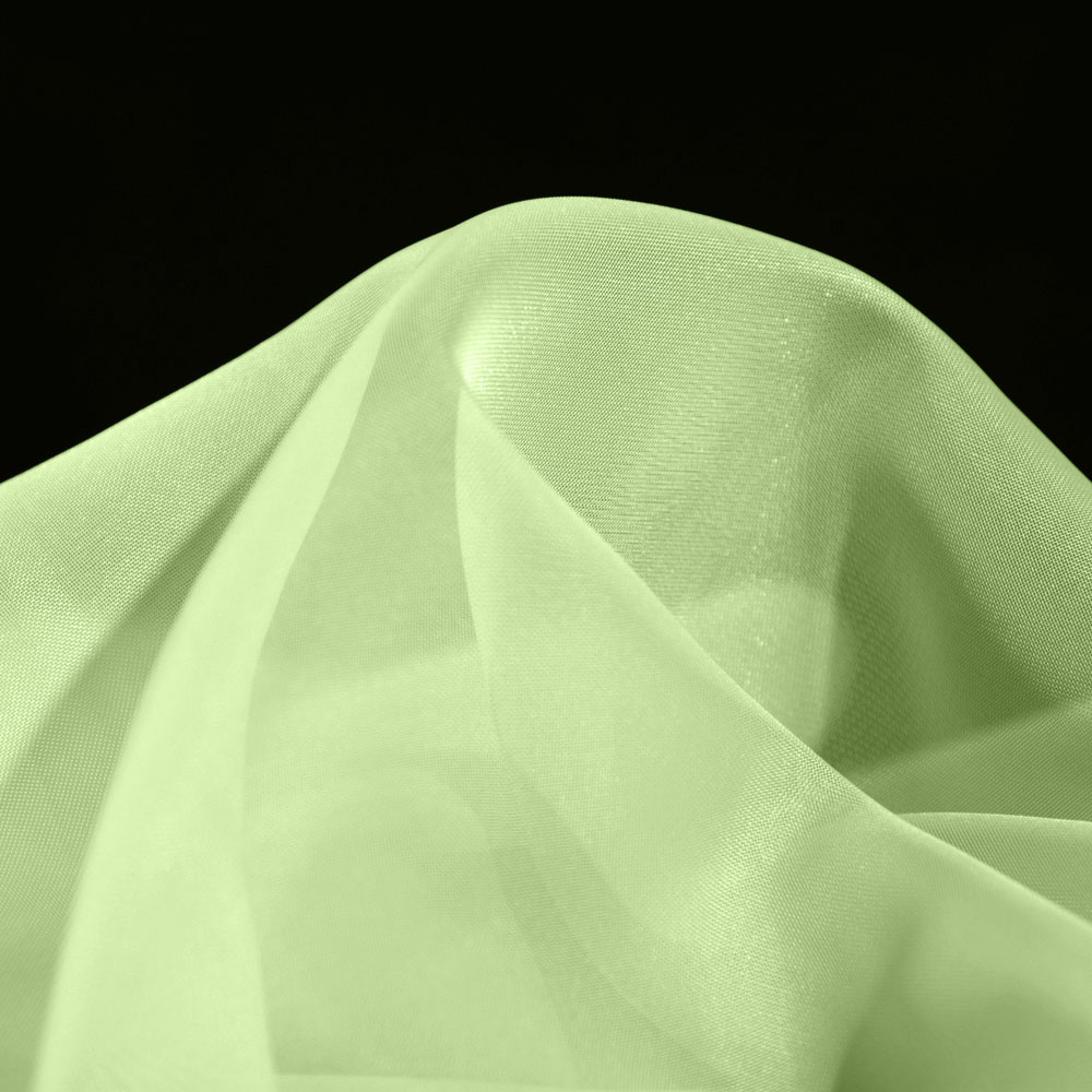 Inherent Flame Retardant Voile Fabric - OliveDrab Color, 300cm Width, for Living Room